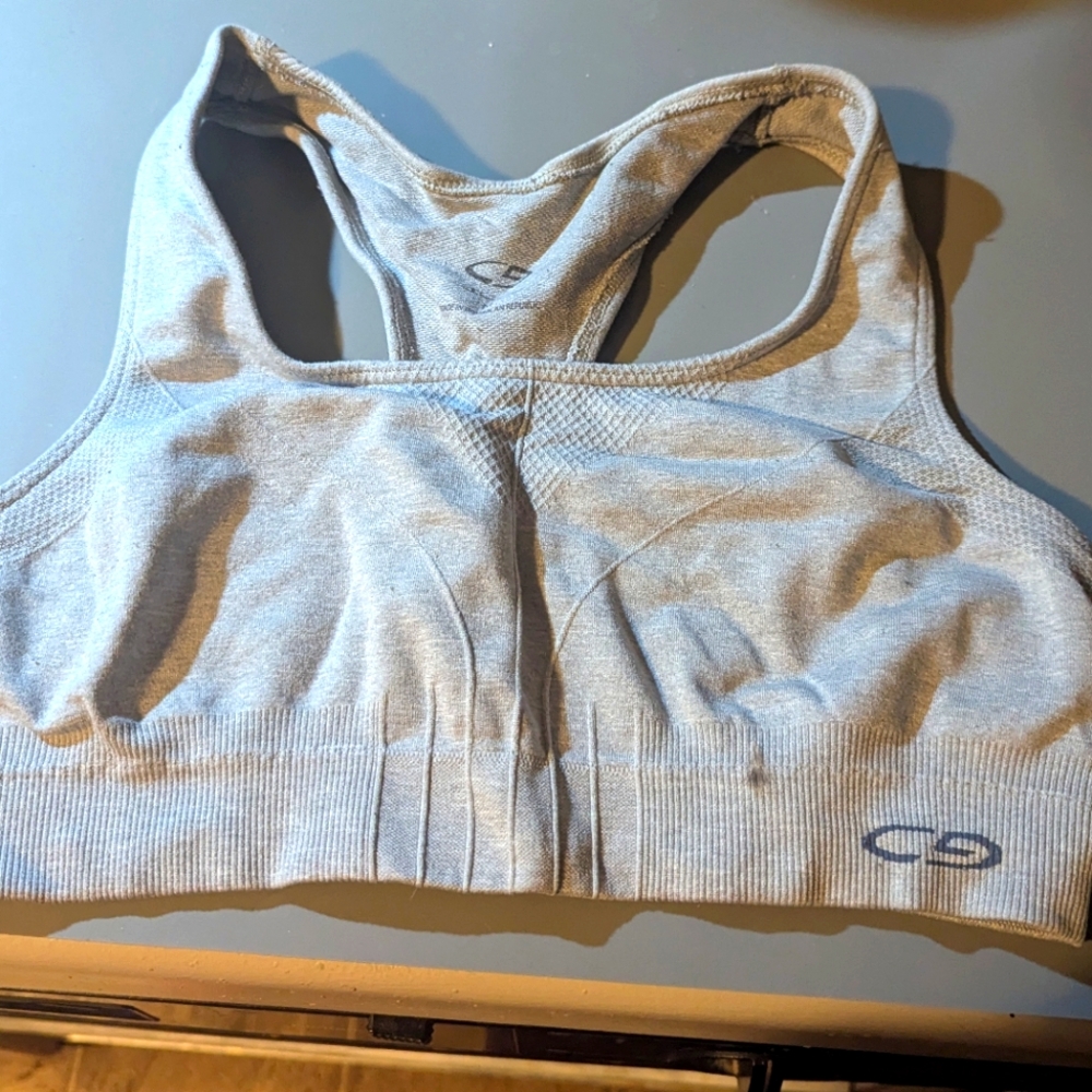 C9 Champion Seamless Sports Bra - Light Gray Size Medium